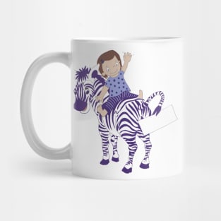 Sweet Girl on Zebra Mug